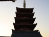 La pagode avec une luminosité géniale.
