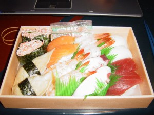 Sushi flachés.