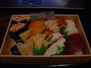 Sushi pas flachés.