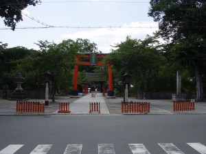 Entrée du temple Hirano Shrine.