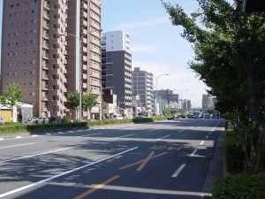 Horikawa dori - direction gare de Kyoto (sud).