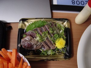 Les sashimi de thon.